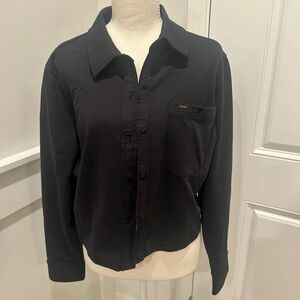 Lee Women's Classic Black Button Down shirt